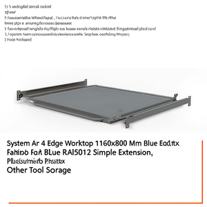 Plan de travail Fami System Ar 4 Edge 1160x800 mm bleu RAL5012 simple extension - Product Image 3