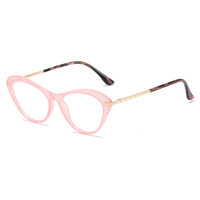 2024 nouveautés mode haute qualité tendance Vintage Tr90 personnalisé oeil de chat Anti bleu cadre lunettes femme