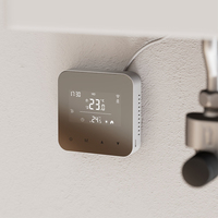 Thermostat de chaudière programmable hebdomadaire Beok BOT-R8W, à piles, écran miroir, filaire, sans Wi-Fi, contrôleur de température ambiante