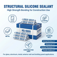 Adhésif structurel à base de résine Hengqiang 9800 de haute qualité, séchage rapide, étanche, pâte d'étanchéité pour murs rideaux et travaux du bois