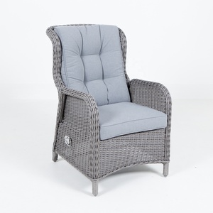 Leisure Modern Single <b>Outdoor</b> <b>Rattan</b> With Aluminum Frame Recliner for Garden Patio Courtyard Villa Park & Farmhouse - Product Image 1