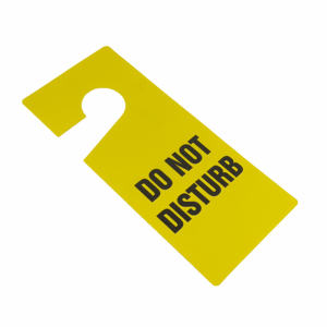 علامة شماعات الأبواب البلاستيكية البلاستيكية عالية الجودة المخصصة لا تشوه علامة تحذير باب الفندق - Product Image 5