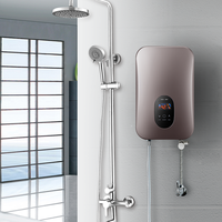 Chauffe-eau électrique instantané sans réservoir 220-240V 4.5KW, écran tactile, contrôle précis de la température, montage mural pour salle de bain et douche à domicile