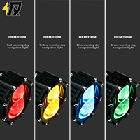 Phare avant multifonction LED haute luminosité avec fonction stroboscopique bleu lune et DRL personnalisé, compatible avec les motos Yamaha ADV