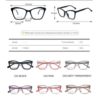 Nouvelles montures de lunettes pour tous les visages, montures œil de chat tendance, lunettes optiques pour la myopie, montures de lunettes pour femmes, vente en gros