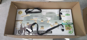 New Arrival 10 cái hợp kim nhôm không dính <span class=keywords><strong>Cookware</strong></span> <span class=keywords><strong>sets</strong></span> nhà máy trực tiếp 10 cái không dính <span class=keywords><strong>Cookware</strong></span> Set Bếp cảm ứng - Product Image 6