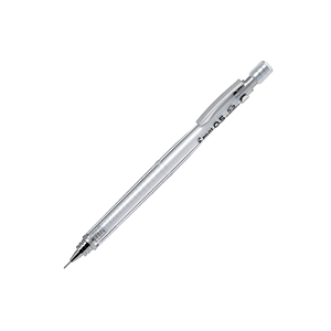 Crayon mécanique HPS-30R 0.3 0.4 0.5 0.7 0.9 mm, corps en plastique transparent moleté, plusieurs couleurs pastel claires, léger - Product Image 2