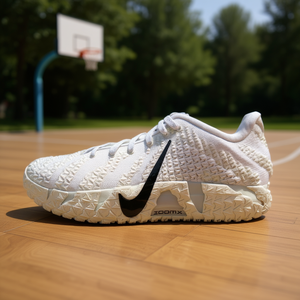 Chaussures de basketball pour hommes Ja Morant 3 blanches et noires, empeigne en mesh, semelle intermédiaire ZoomX, semelle extérieure en caoutchouc, vêtements de sport d'été - Product Image 2