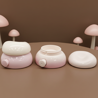 Nouveau style tendance : Matériau d'emballage cosmétique en ABS de haute qualité (3,5g-5g) en forme de champignon pour crème et masque visage
