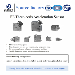 Capteur d'accéléromètre piézoélectrique à <span class=keywords><strong>3</strong></span> axes PE Transducteur Transmetteur Mesure des vibrations et des chocs Surveillance des machines industrielles - Product Image 6