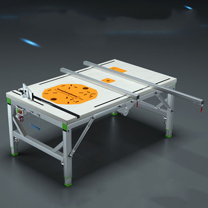 Établi multifonctionnel pour le travail du bois Table de scie à bois Table de scie pliante portable Table de scie élévatrice Décoration Établi <span class=keywords><strong>pliant</strong></span> pour le bricolage - Product Image 2