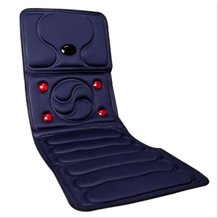 Household Multifunction Whole Body Massage Heated Mattress Electric Massager Vibration Remote Control Collapsible Cushion