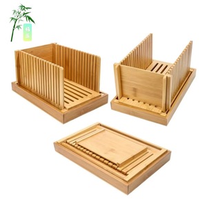 Trancheur à pain en bambou Master Craftsman avec tiroir de rangement pour usage domestique - Product Image 4