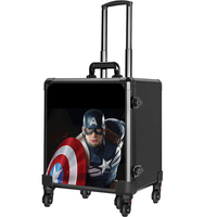 Étui de transport miniature pour figurines de super-héros, étui rigide avec 5 plateaux pour l'affichage et le transport, étui de présentation pour figurines d'action