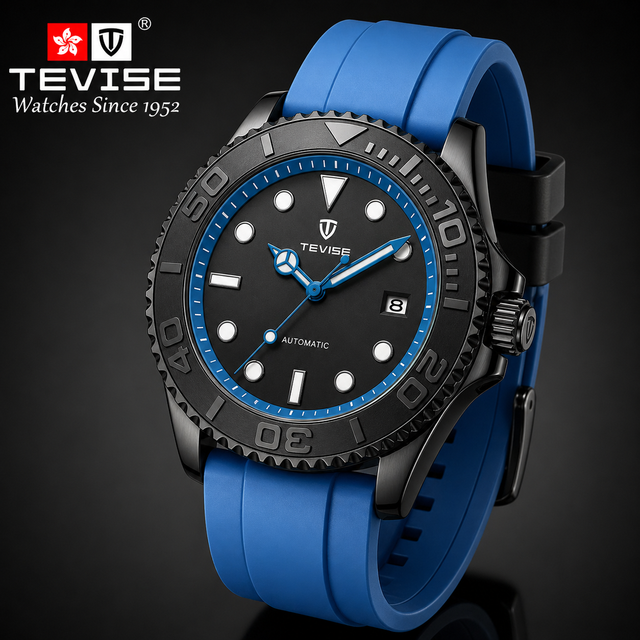 TEVISE Wholesale Custom Watch Manufacturer Men's Automatic Mechanical Watch Men's Sports Watch No Battery