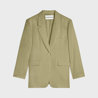 Ensemble coordonné blazer et pantalon sur mesure, style luxe discret, tenue de bureau modeste, pantalon large à boutonnage simple pour femmes musulmanes