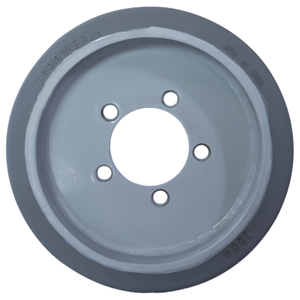 Pneu industriel non marquant pour usage intérieur, pneu plein 230x80 pour plateformes élévatrices à ciseaux et équipements de maintenance des installations - Product Image 2