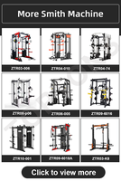 TOPTONS Equipo Comercial de Fitness Integral Entrenador Multifuncional Máquina Smith y Jaula de Sentadillas para Gimnasio y Musculación
