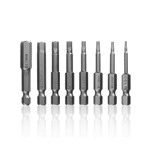 مفك مغناطيسي من الفولاذ المقاوم للصدأ <span class=keywords><strong>S2</strong></span> مقاس 50 مللي يتميز بحجم 1/4 بوصة وإدراج ذراع سداسي ومفك براغي سداسي - Product Image 1