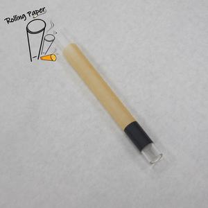 Customized brand logo unbleached brown rice paper glass cigarette cone extra large smoking <b>roll</b> paper - Product Image 4