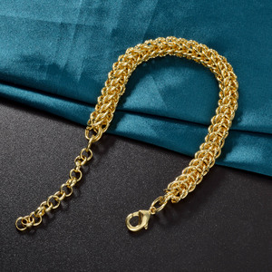 premium seamless woven cuban reflective glossy unisex <b>copper</b> factory wholesale <b>bracelets</b> - Product Image 5