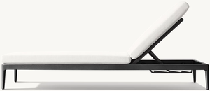 Chaise longue de plage Hangkai, cadre en aluminium, <span class=keywords><strong>lit</strong></span> de repos, <span class=keywords><strong>canapé</strong></span> de jardin - Product Image 2