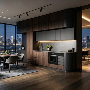 Gabinetes <span class=keywords><strong>de</strong></span> Cocina <span class=keywords><strong>de</strong></span> Madera Contrachapada, Diseño Simple <span class=keywords><strong>y</strong></span> Práctico, Alta Relación Calidad-Precio <span class=keywords><strong>y</strong></span> Durabilidad - Product Image 3