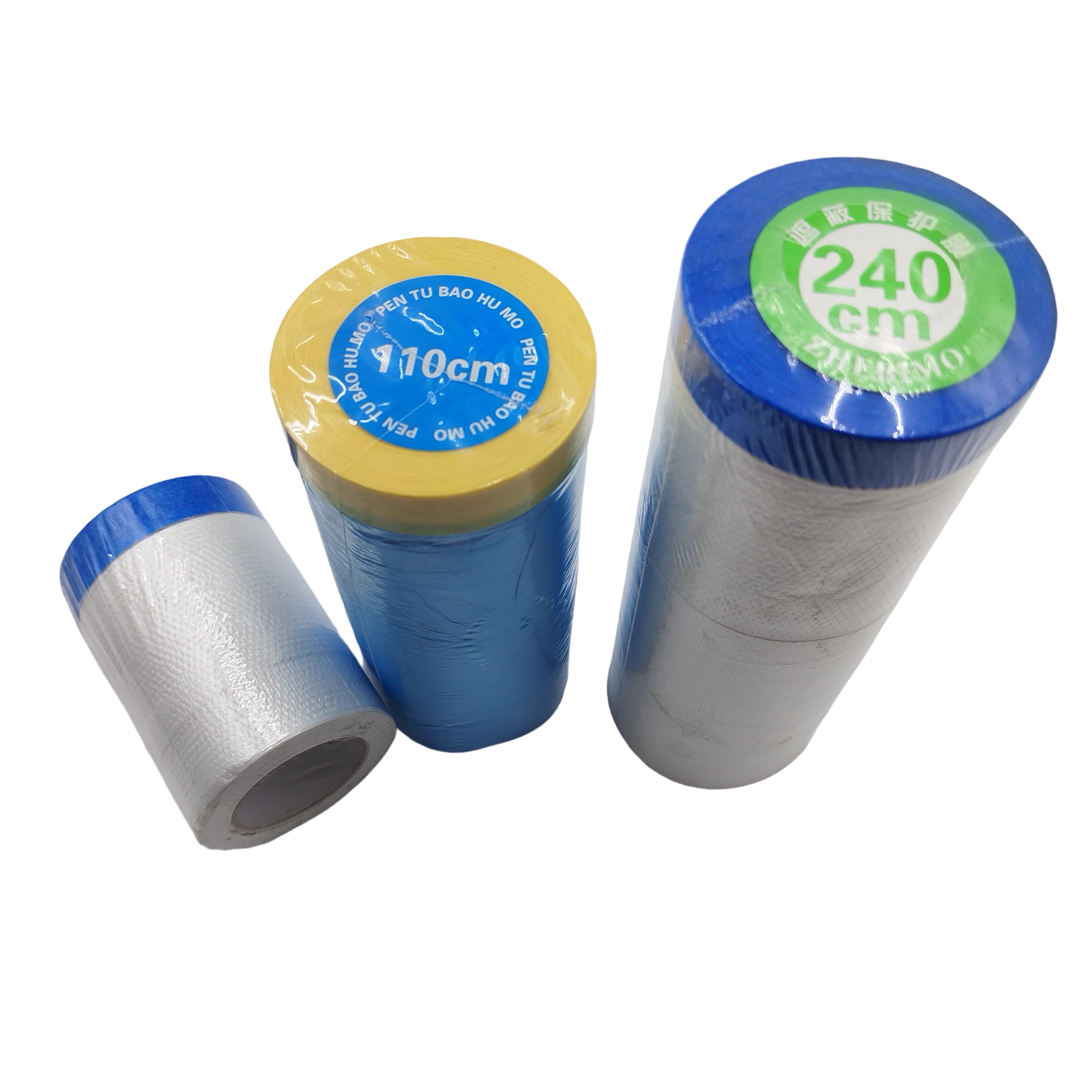 Automotive Furniture Painting Covering Plastic Paint Protective Pre-taped Cover Masking Tape Film