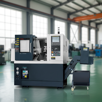 Tour CNC horizontal à lit incliné, mini, à double/monobroche, de moyenne capacité, haute précision, multifonctionnel
