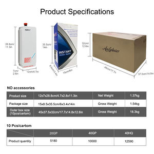Chauffe-eau électrique sans réservoir 220V 5.5KW pour salle de bain, hôtel et usage domestique, prix compétitif du fabricant d'origine, en vente - Product Image 5