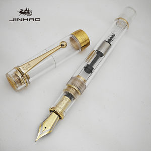 Jinhao abad 100 pena kaligrafi elegan Resin mewah logo OEM, topi putar, pena air mancur ujung F/<span class=keywords><strong>M</strong></span>-Ideal untuk penggunaan kantor sehari-hari - Product Image 4