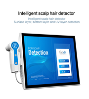 Dermatoscope pour usage domestique, diagnostic du cuir chevelu, détection de l'humidité, analyseur de peau et de cheveux avec écran