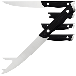 Handmade Multi-functional <b>Sharp</b> Stainless Steel 8-Piece Serrated Edge Kitchen <b>Knife</b> <b>Set</b> for Household Handle Leather Sheath - Product Image 1