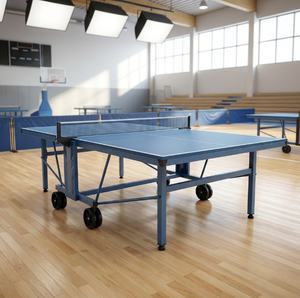 Mesa <span class=keywords><strong>de</strong></span> <span class=keywords><strong>ping</strong></span>-<span class=keywords><strong>pong</strong></span> plegable para interiores, tamaño estándar, <span class=keywords><strong>de</strong></span> MDF, portátil, con ruedas, para entrenamiento en casa, venta al por mayor <span class=keywords><strong>de</strong></span> fábrica. - Product Image 3