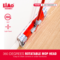 Qianliao — serpillière plate intelligente en microfibre, nettoyage du sol, pour dépoussiérer du carrelage en bois dur, 35cm