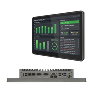 Monitor Industrial de 15.6 Pulgadas, 2 COM RS232/485, Panel PC Industrial, Windows 11, Linux, Procesador Intel Ultra, Panel PC Integrado OEM