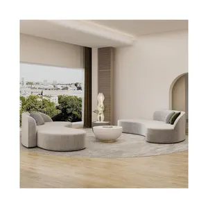 Foshan furnitur mewah sofa modular set sofa modern ruang tamu sofa bersekat