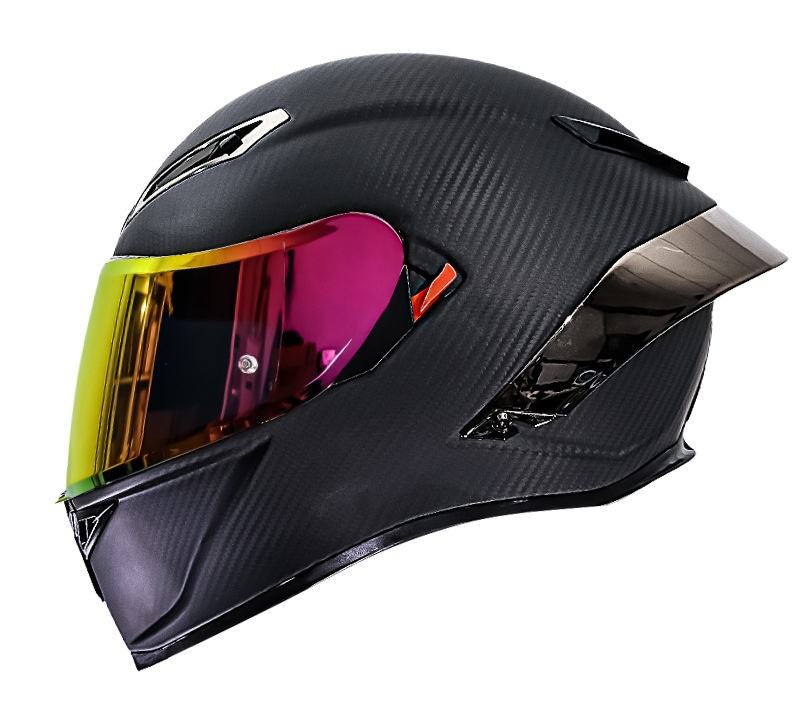 สีดำด้าน - เลนส์ใส + เลนส์สีม่วงแดง