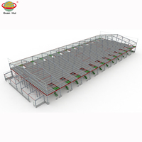 Hall préfabriqué structure en acier avec bureau