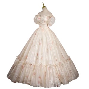 Abito da sera elegante champagne senza spalline, stile <span class=keywords><strong>fata</strong></span>, per performance sul palco, abito da sposa lungo da principessa per <span class=keywords><strong>donna</strong></span> - Product Image 5