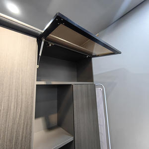 أثاث غرفة معيشة رخيص الثمن من Foshan خزانة خشبية فاخرة تحتوي على حامل كتب من خشب متوسط الكثافة رفوف كتب خشبية حديثة - Product Image 4