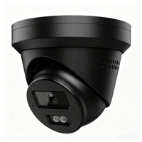 Caméra réseau Hik-connect 8MP intelligente hybride avec audio bidirectionnel, détection humaine/véhicule, objectif fixe, type bullet, tourelle, dôme, noire