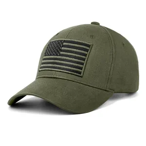 American Flag Baseball Cap USA Flag Tactical Cap Adjustable Washed US Flag Cap For Men Women Teens
