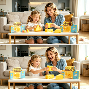 Jouet anti-stress unique et extensible en forme de fromage jaune, inodore, à presser, gadget anti-anxiété, idéal pour les cadeaux promotionnels d'entreprise - Product Image 6