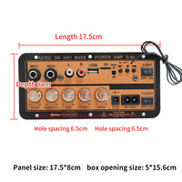Destek özel D60 60W Subwoofer HI-FI bas güç Amp USB uzaktan kumanda araba 8-15 inç hoparlör için yüksek güç amplifikatörü kurulu