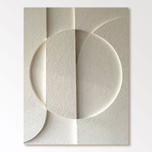 Pintura al Óleo Minimalista Moderna, Pintada a Mano, Arte de Pared Enmarcado para Decoración de Espacios Abiertos - Product Image 2