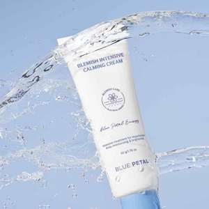 Crema Calmante Intensiva Bluepetal Blemish 50g, Humectante Facial para el Cuidado de la Piel Sensible e Hidratación Diaria - Product Image 5