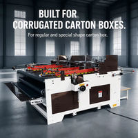 Machine de pliage et de collage électrique à double ligne, vendue directement d'usine, pour boîtes en carton ondulé