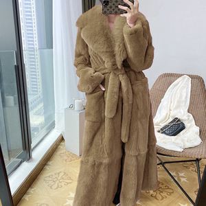 New Women's Mid-Length Coat - Elegant, Loose-Fit, Plus Size Faux <b>Fur</b> Fashion - Product Image 4