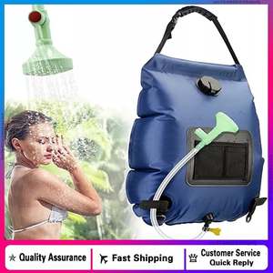 Saco de água portátil solawer 20l, saco do chuveiro do acampamento ao ar livre com termômetro - Product Image 4